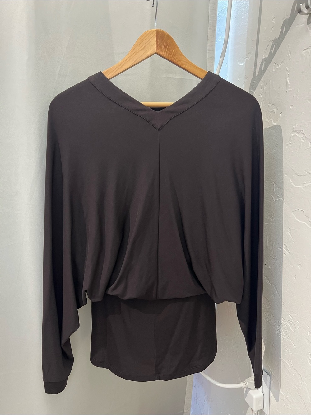 Palmer//harding brown bat sleeve blouse